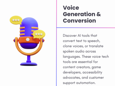 Voice Generation & Conversion