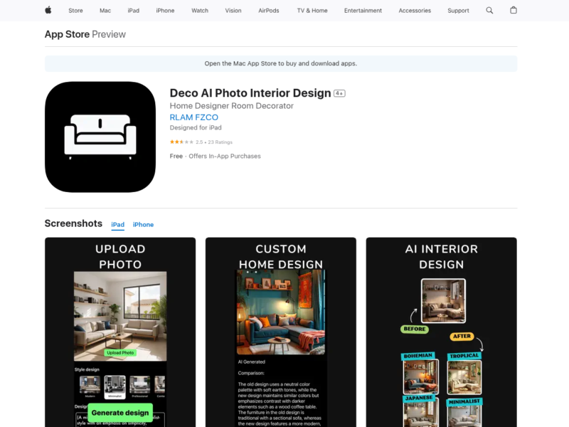 Interior AI - Design any space